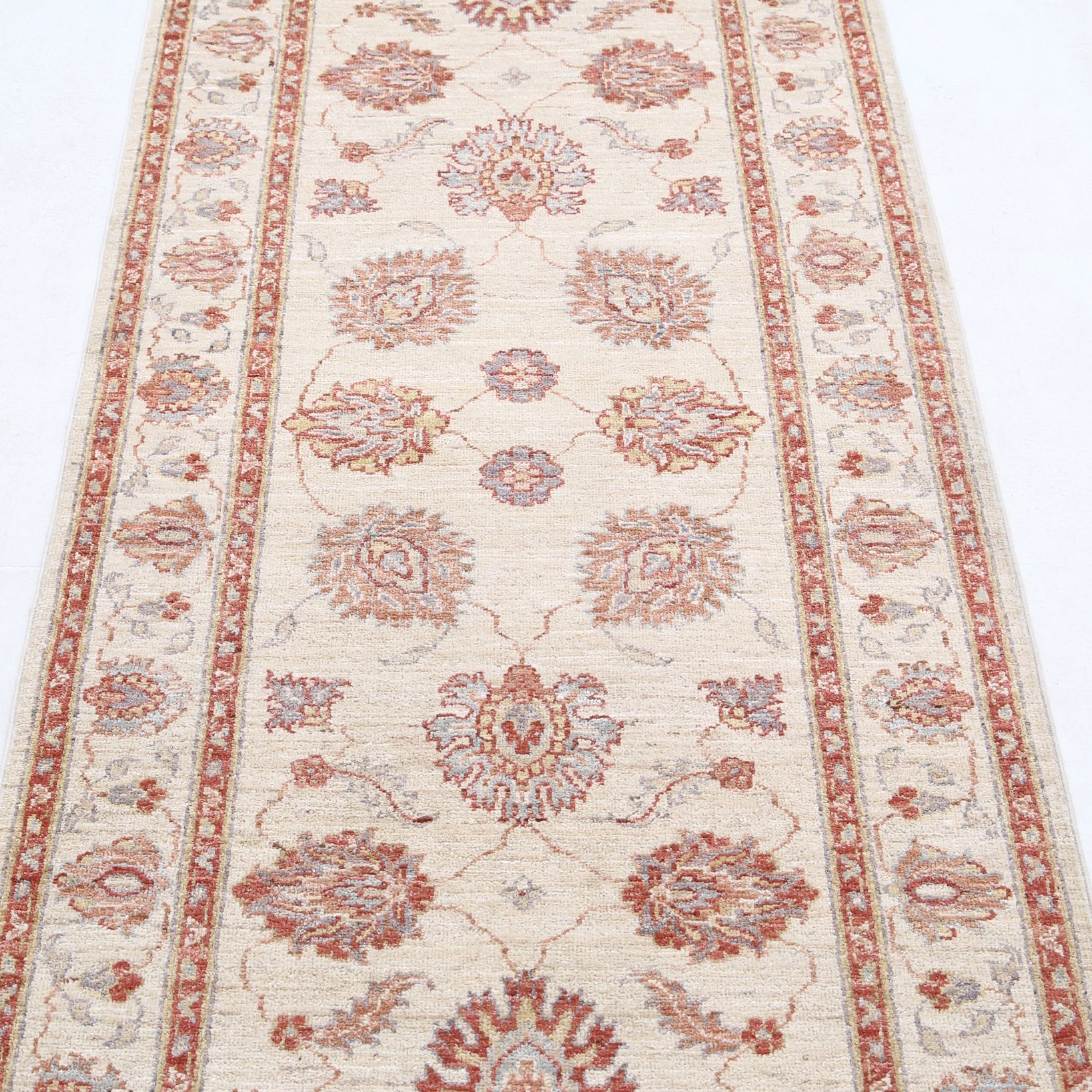 Hand Knotted Ziegler Farhan Wool Rug - 2'8'' x 8'0''
