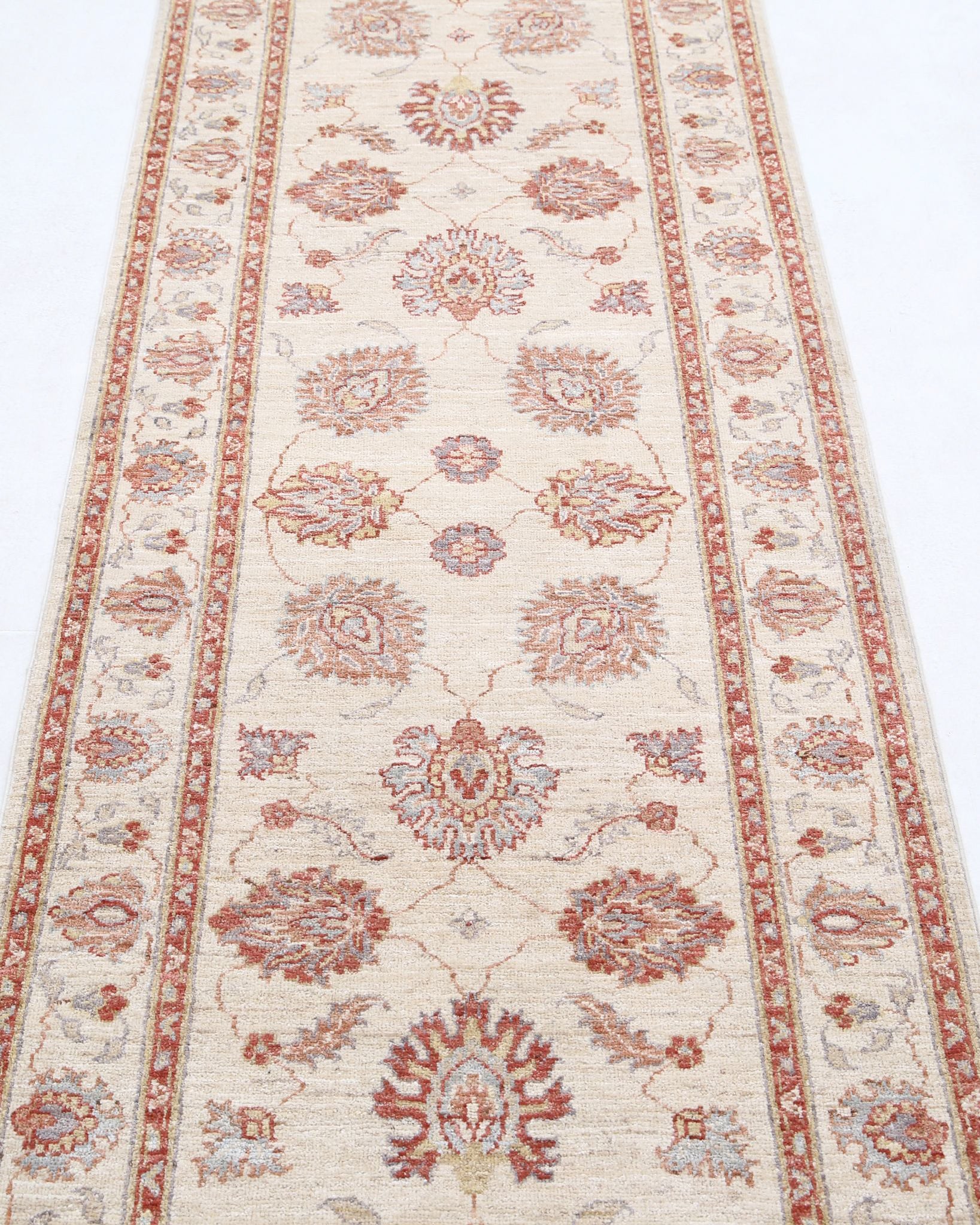 Hand Knotted Ziegler Farhan Wool Rug - 2'8'' x 8'0''