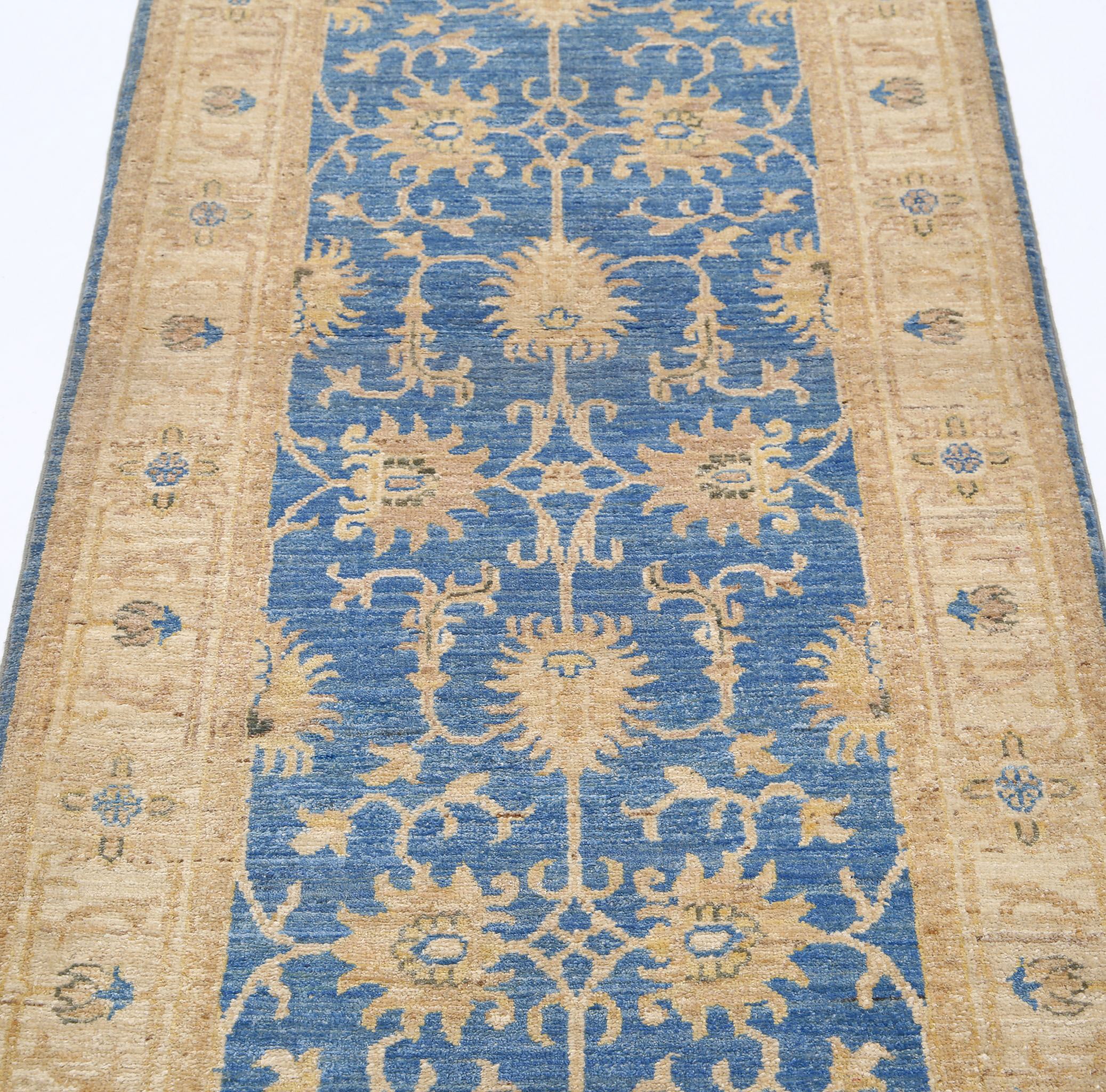 Hand Knotted Ziegler Farhan Wool Rug - 2'8'' x 8'0''