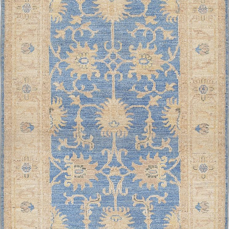 Hand Knotted Ziegler Farhan Wool Rug - 2'8'' x 8'0''