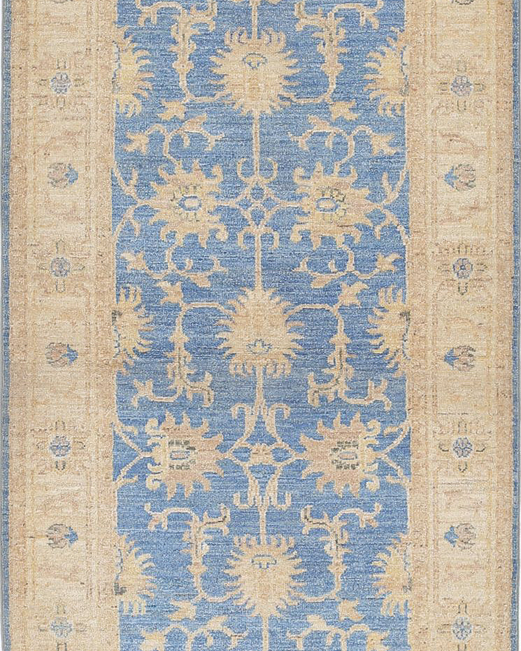 Hand Knotted Ziegler Farhan Wool Rug - 2'8'' x 8'0''