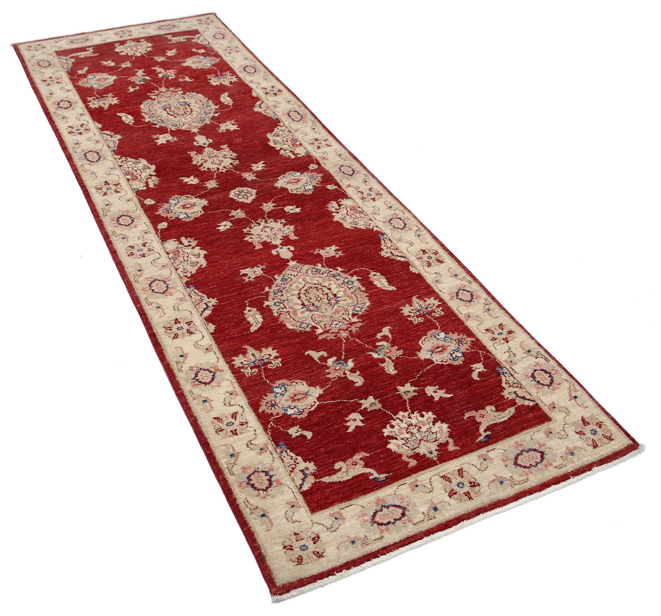 Alfombra de lana Ziegler Farhan anudada a mano - 2'9'' x 8'0''