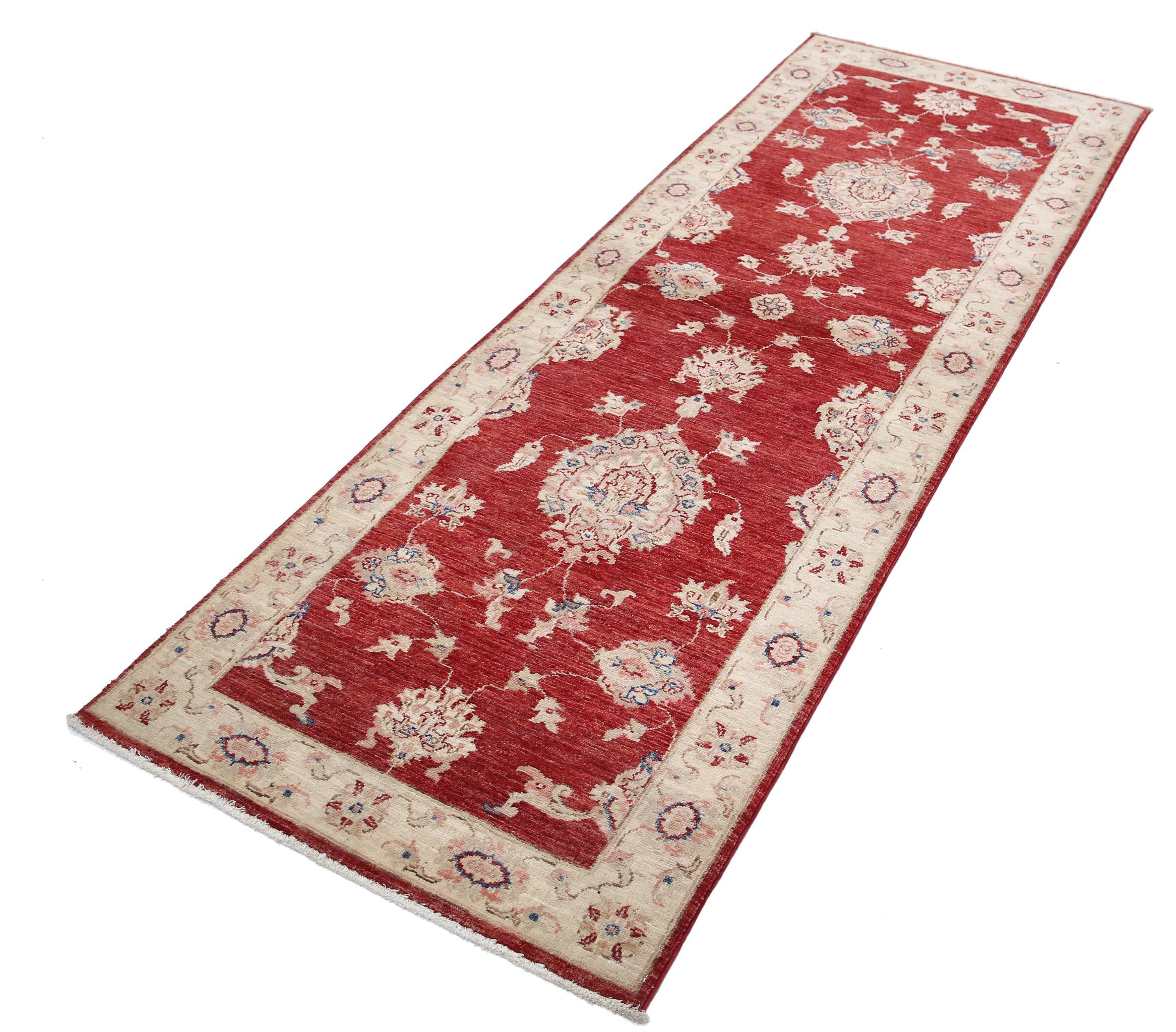 Alfombra de lana Ziegler Farhan anudada a mano - 2'9'' x 8'0''