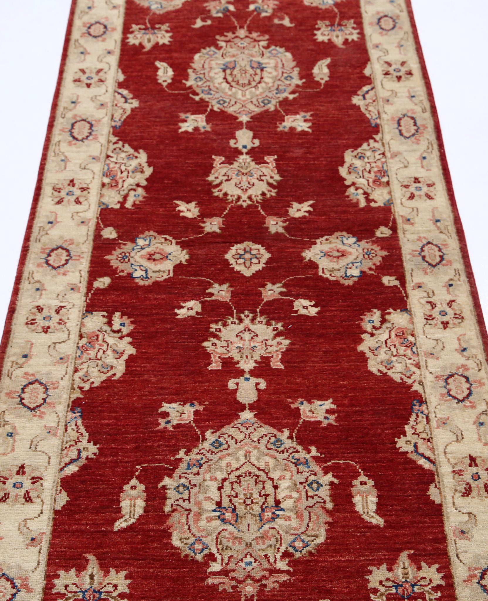 Alfombra de lana Ziegler Farhan anudada a mano - 2'9'' x 8'0''