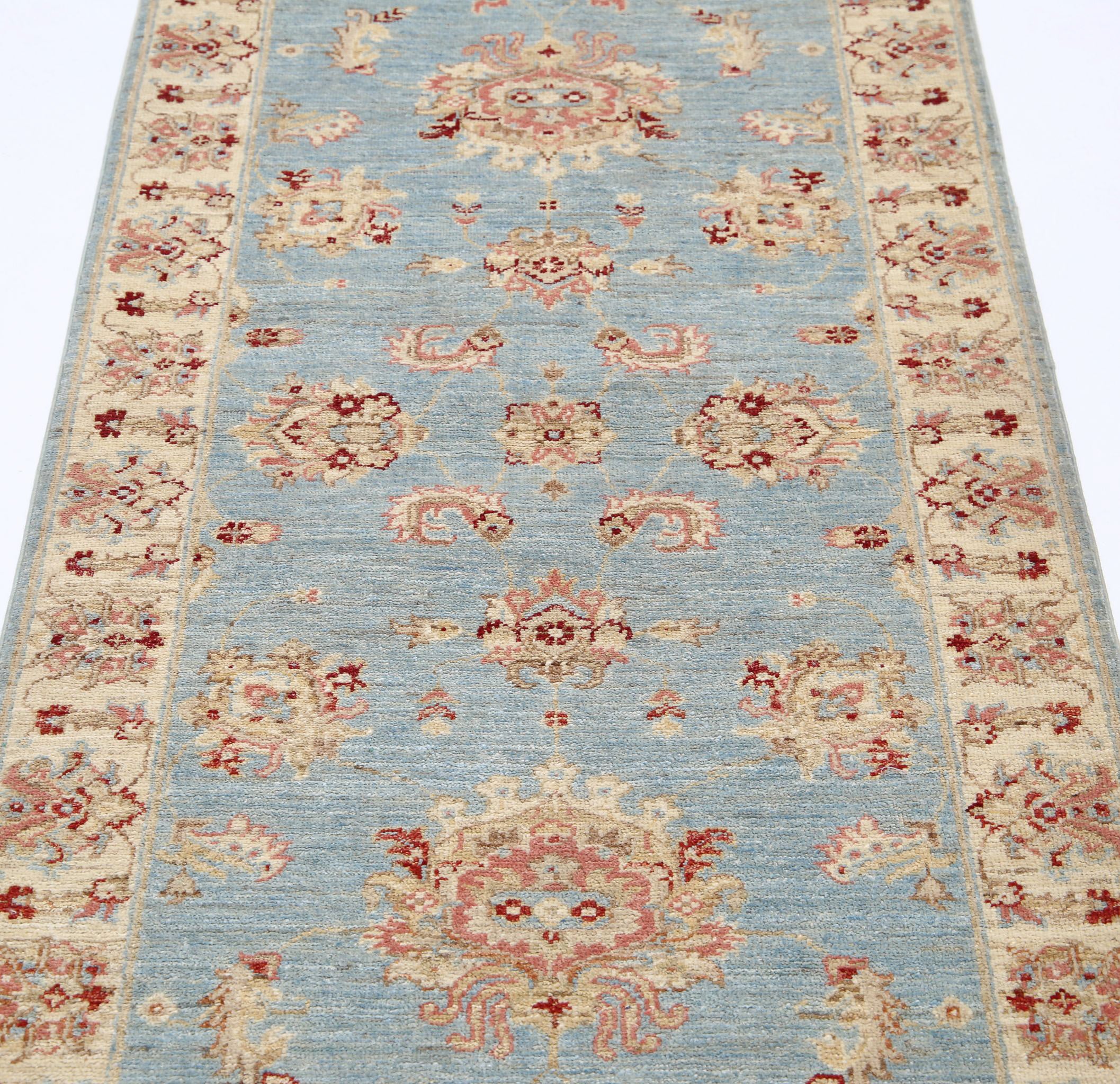 Hand Knotted Ziegler Farhan Wool Rug - 2'7'' x 7'10''