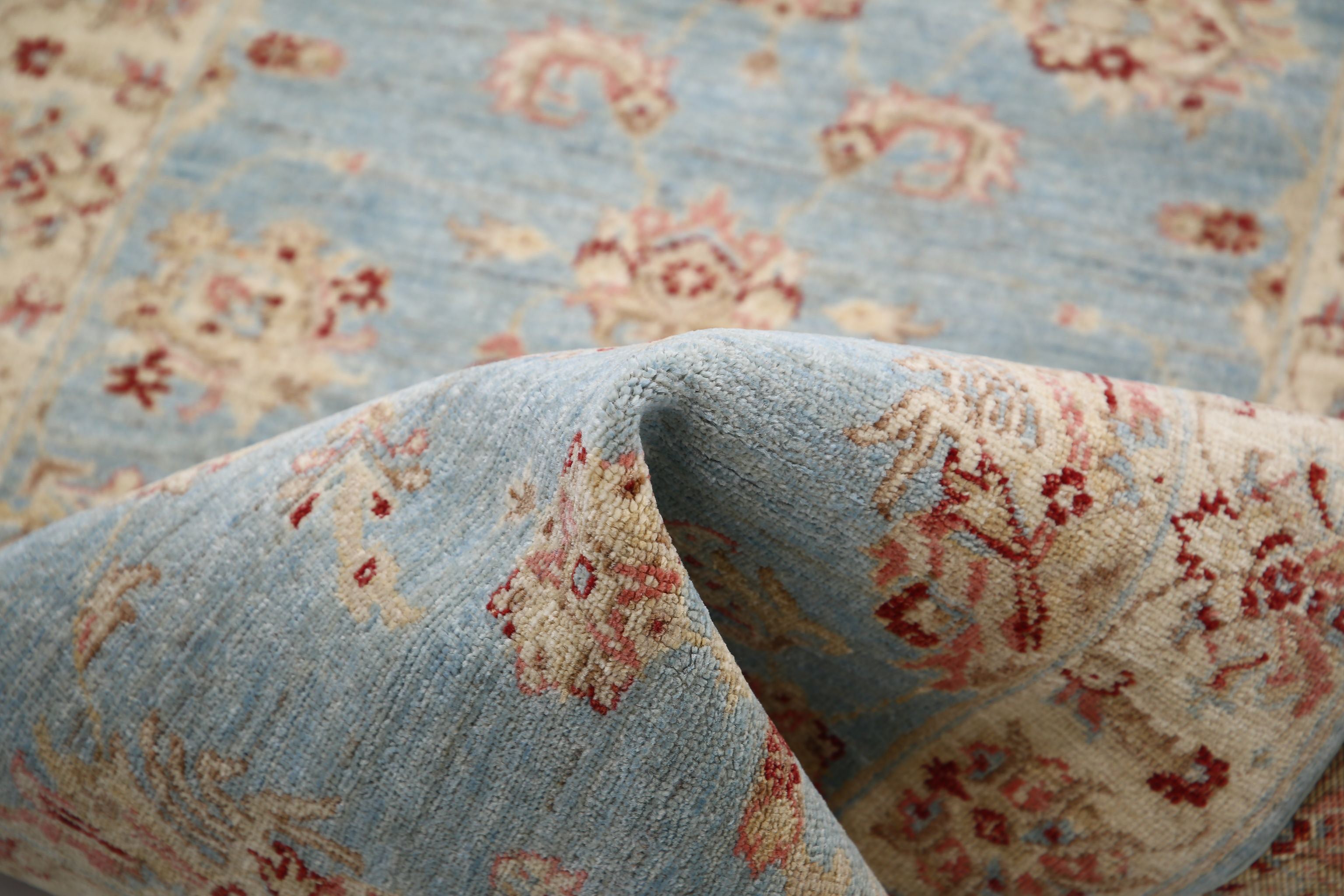 Hand Knotted Ziegler Farhan Wool Rug - 2'7'' x 7'10''