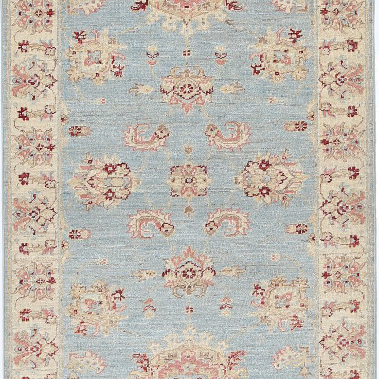 Hand Knotted Ziegler Farhan Wool Rug - 2'7'' x 7'10''