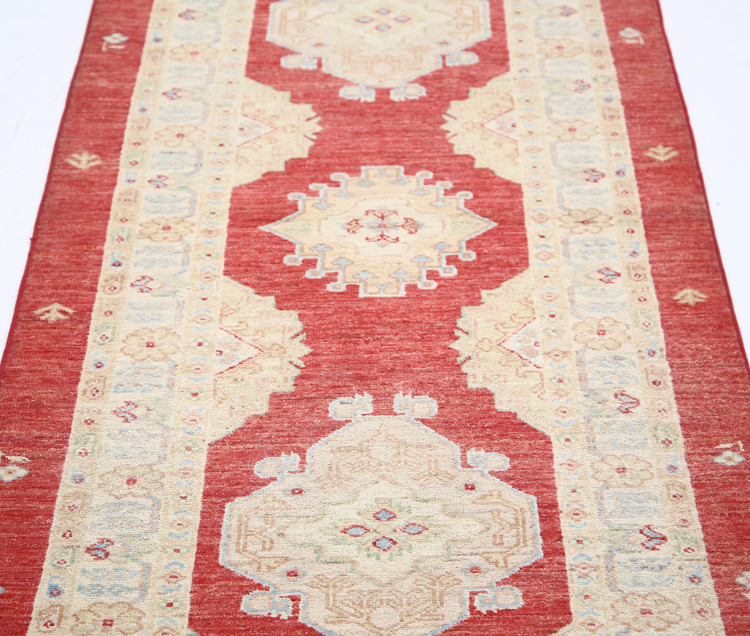 Hand Knotted Ziegler Farhan Wool Rug - 2'8'' x 7'11''