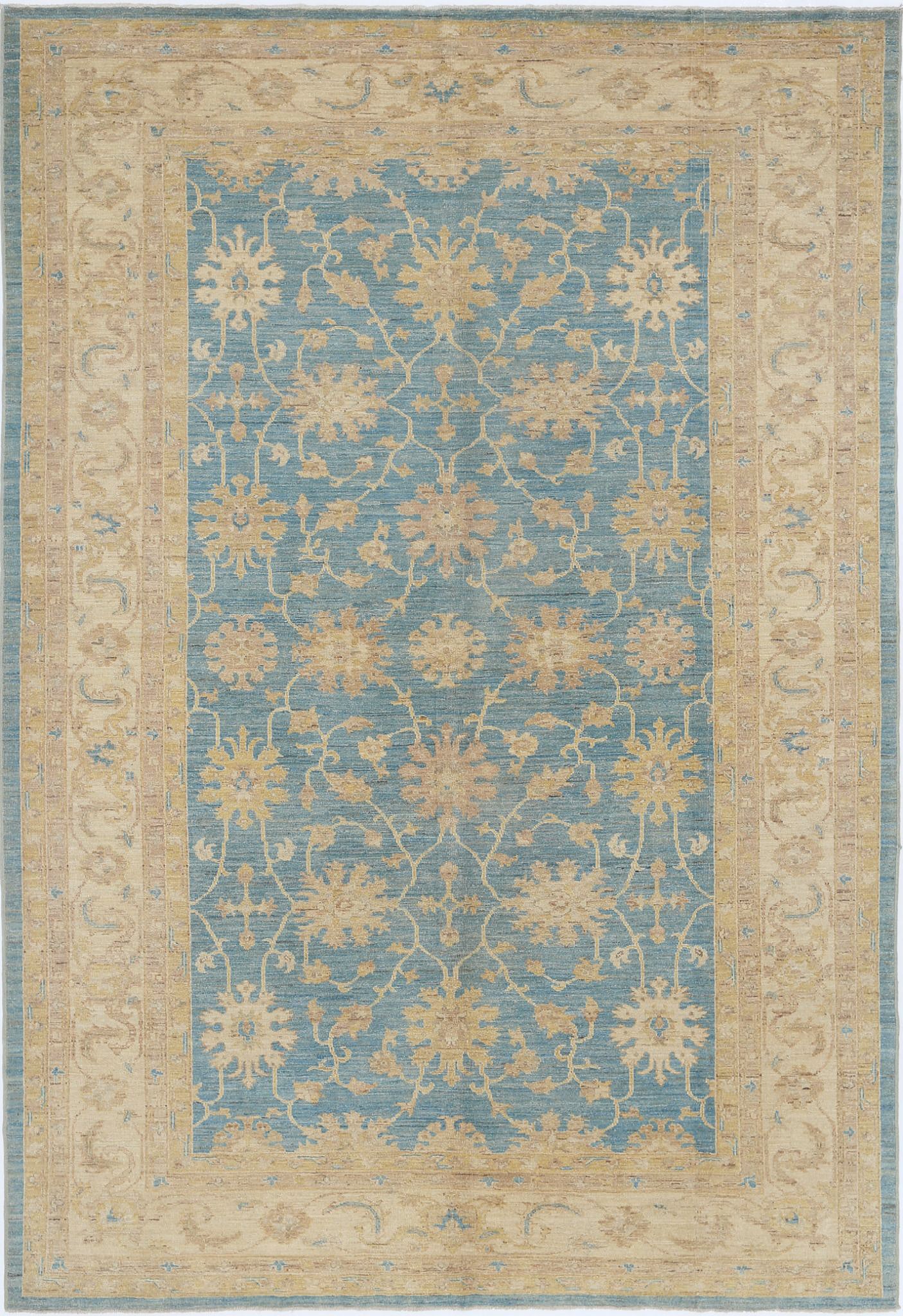 Hand Knotted Ziegler Farhan Wool Rug - 6'8'' x 9'8''