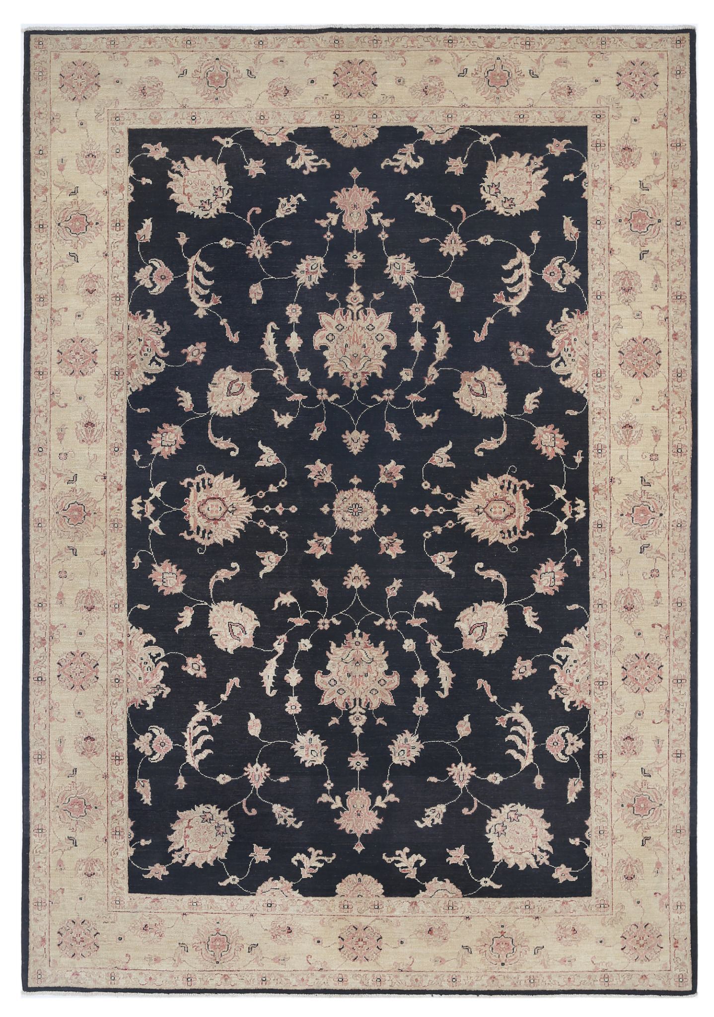 Hand Knotted Ziegler Farhan Wool Rug - 6'8'' x 9'4''