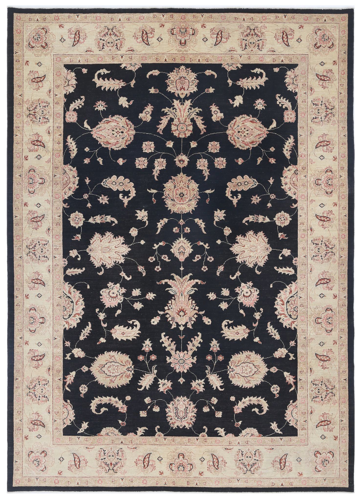 Hand Knotted Ziegler Farhan Wool Rug - 6'9'' x 9'4''