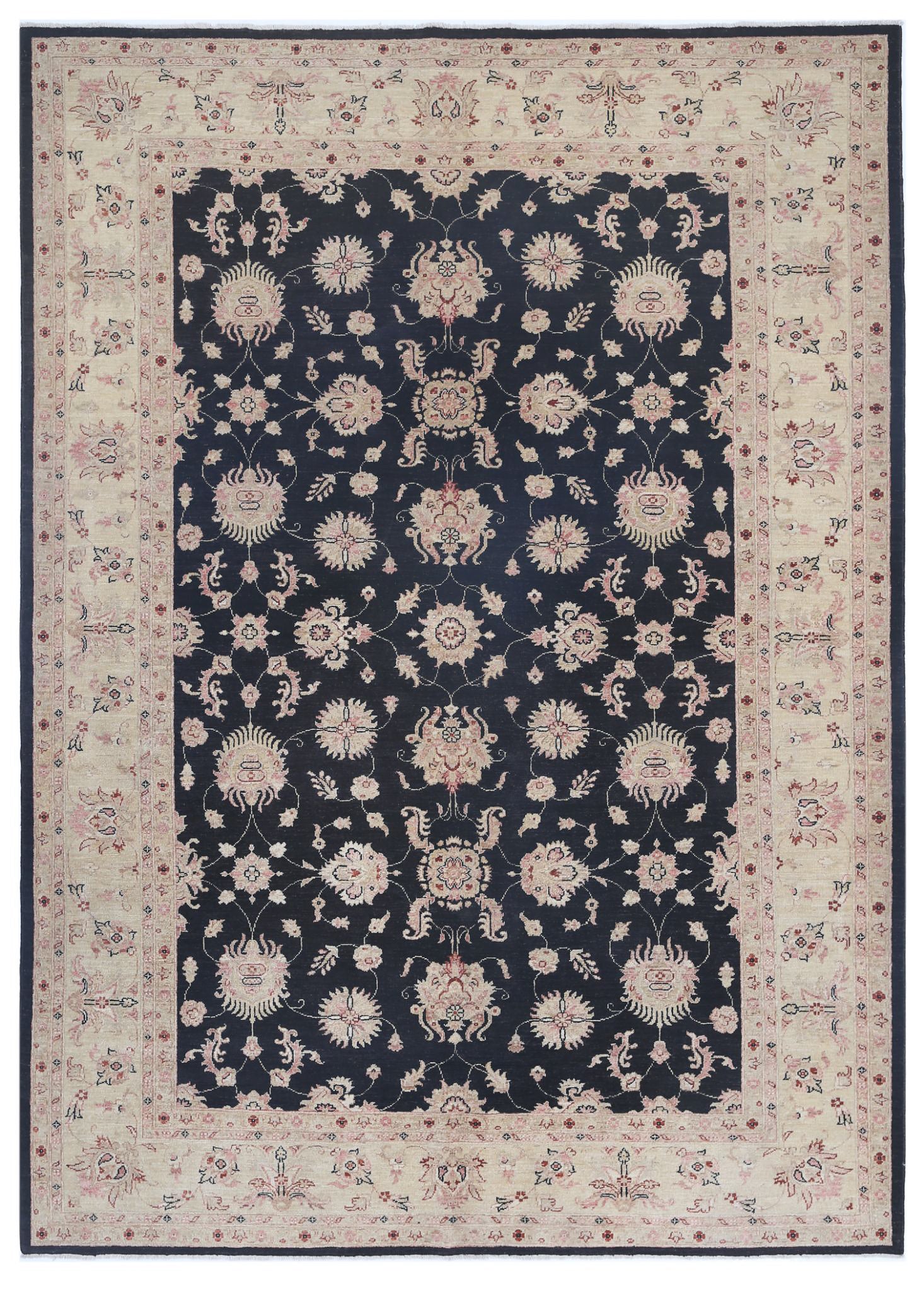 Hand Knotted Ziegler Farhan Wool Rug - 6'10'' x 9'6''
