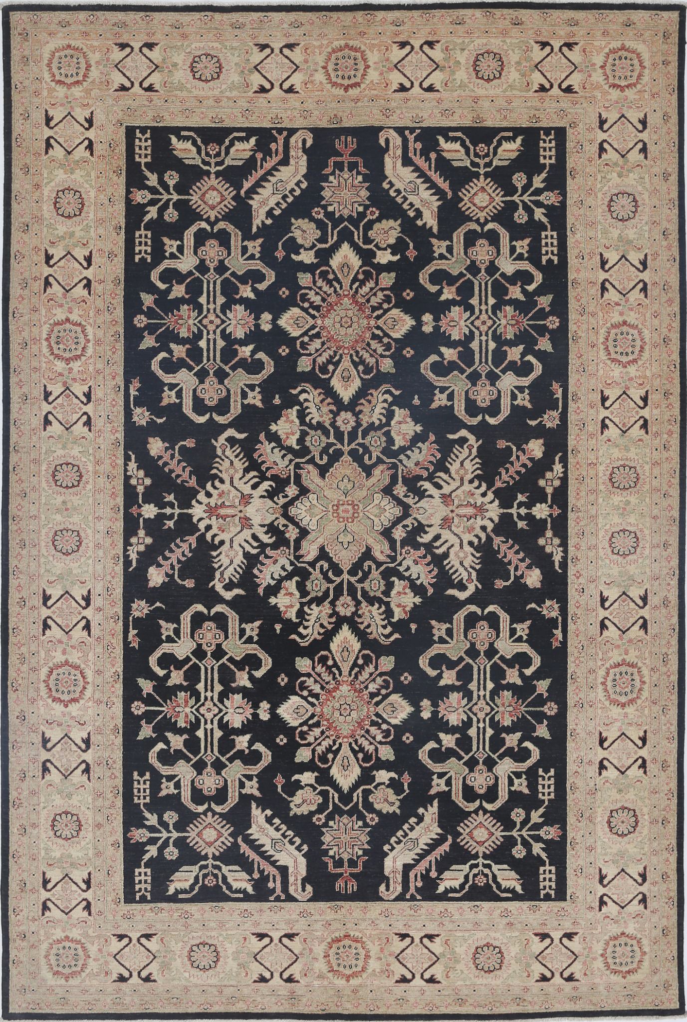 Hand Knotted Ziegler Farhan Wool Rug - 6'7'' x 9'9''