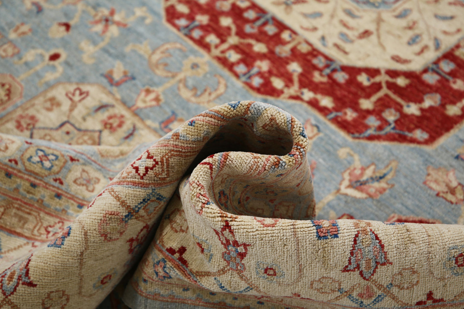 Hand Knotted Ziegler Farhan Wool Rug - 6'8'' x 9'7''