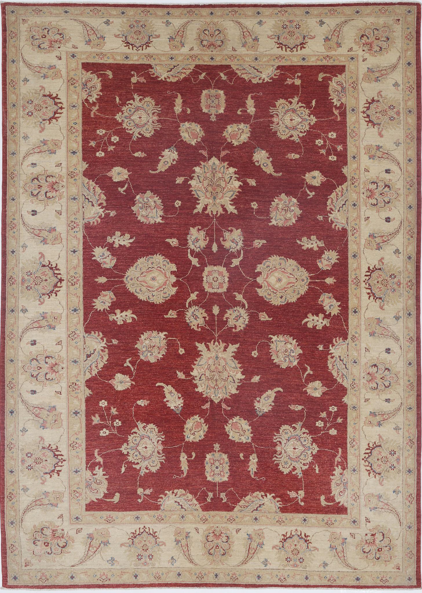 Hand Knotted Ziegler Farhan Wool Rug - 6'7'' x 9'4''