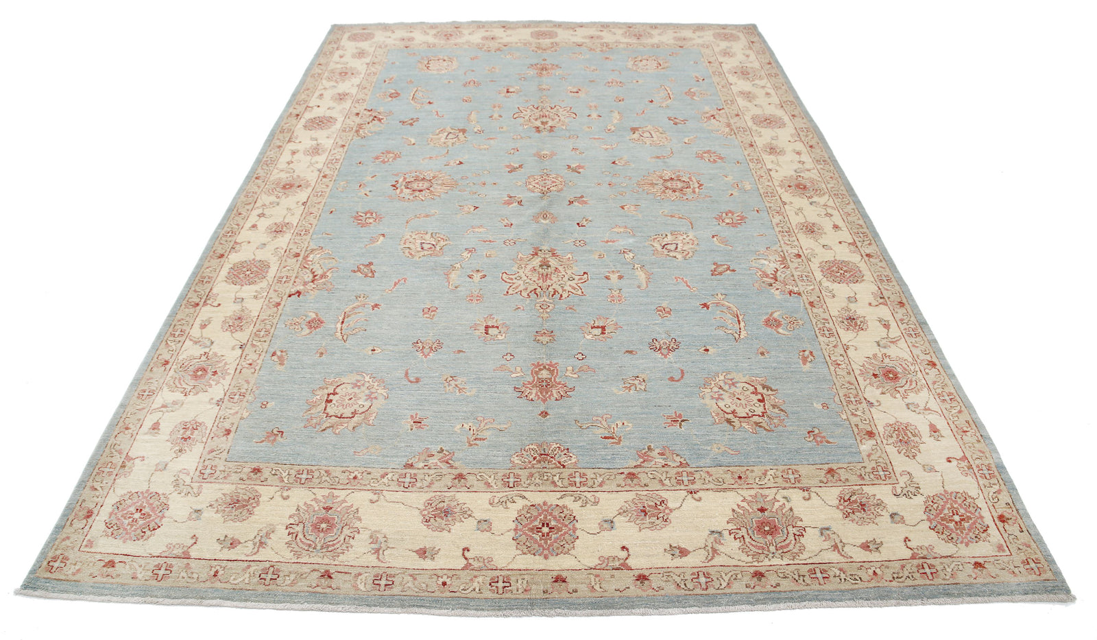 Hand Knotted Ziegler Farhan Wool Rug - 6'9'' x 9'8''