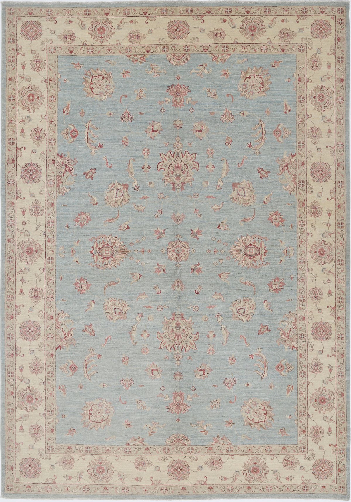 Hand Knotted Ziegler Farhan Wool Rug - 6&#39;9&#39;&#39; x 9&#39;8&#39;&#39;