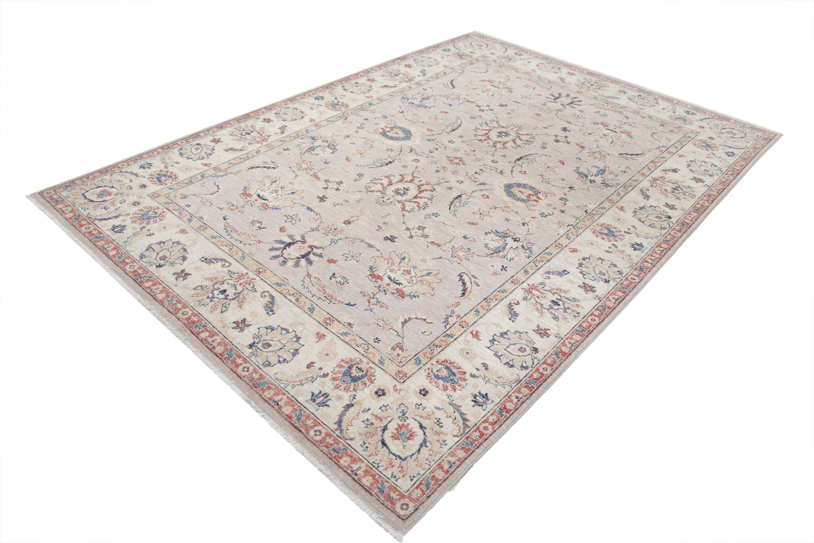 Hand Knotted Ziegler Farhan Wool Rug - 6'6'' x 9'4''