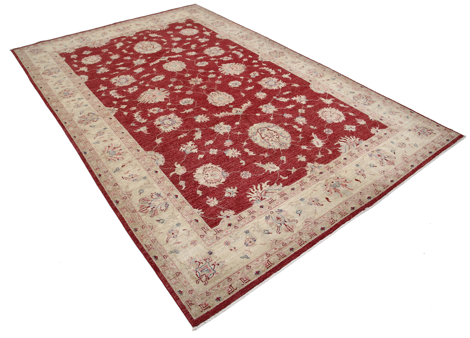 Hand Knotted Ziegler Farhan Wool Rug - 6'7'' x 9'8''