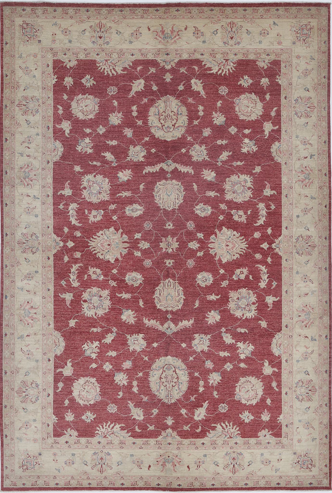 Hand Knotted Ziegler Farhan Wool Rug - 6'7'' x 9'8''