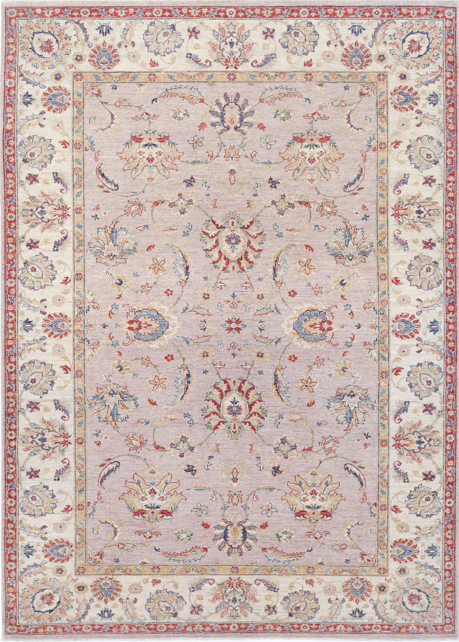 Hand Knotted Ziegler Farhan Wool Rug - 6'7'' x 9'6''