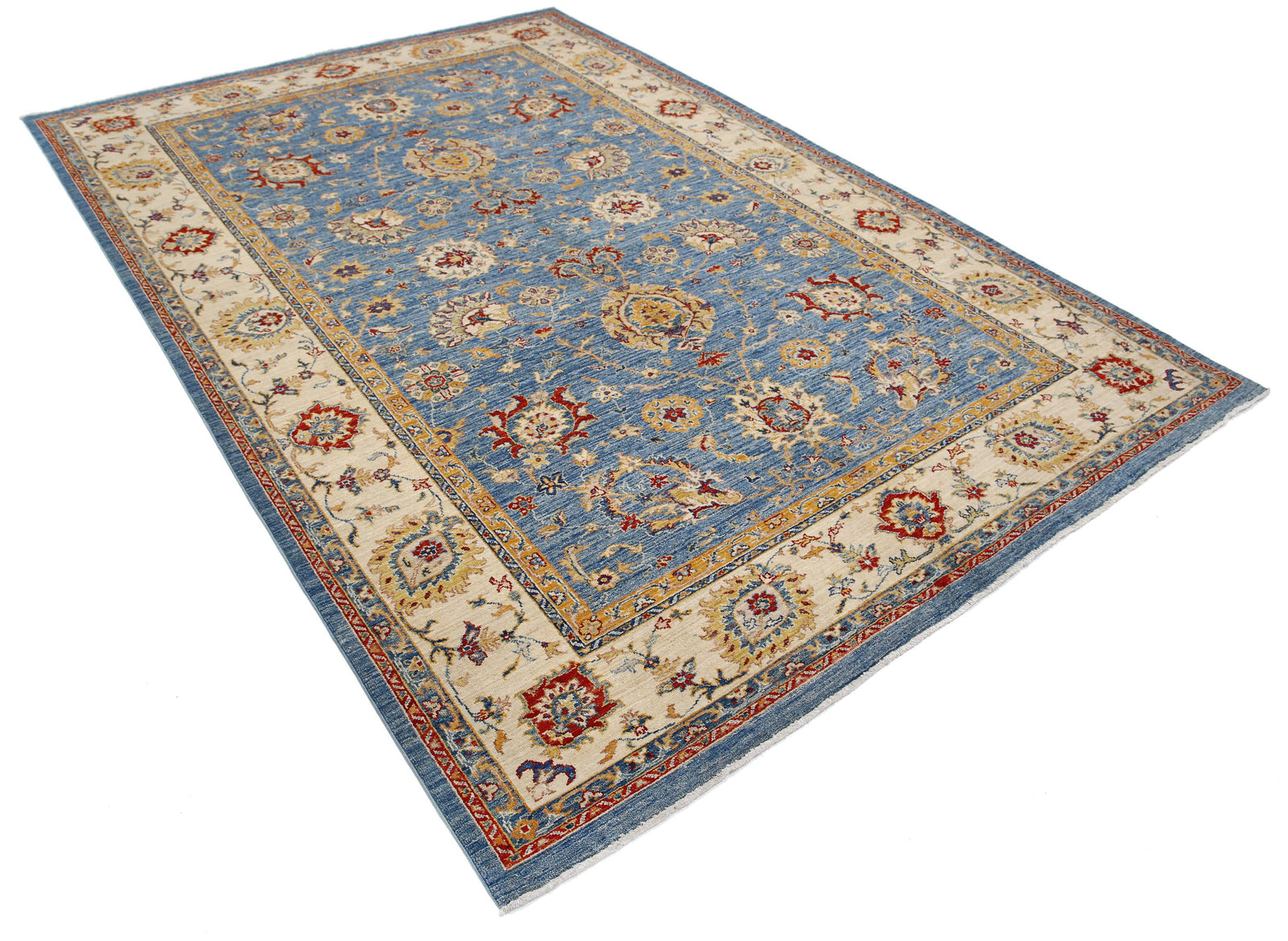 Hand Knotted Ziegler Farhan Wool Rug - 6'8'' x 9'8''