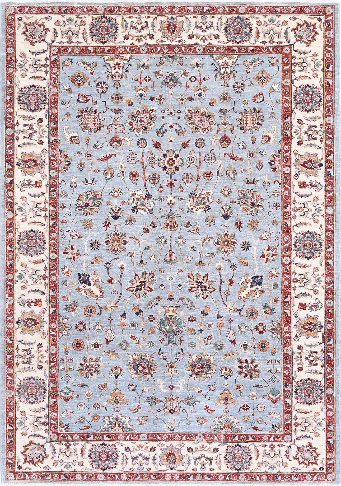 Hand Knotted Ziegler Farhan Wool Rug - 6'9'' x 9'8''