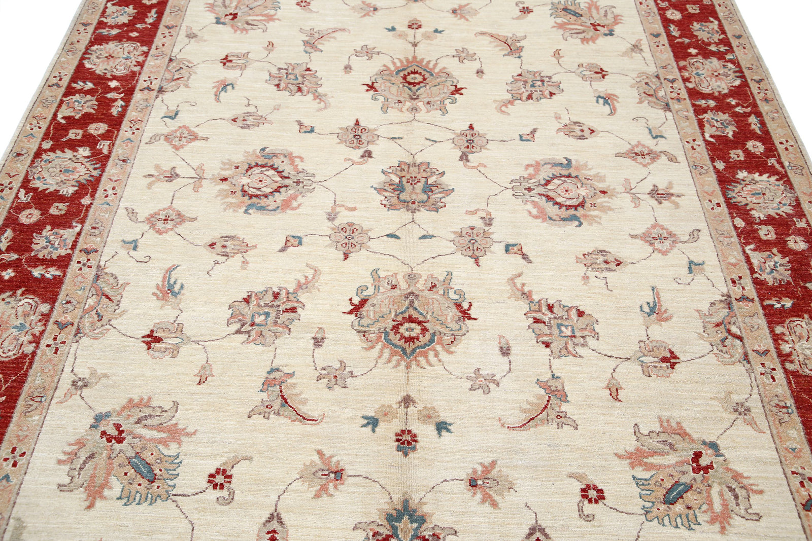 Hand Knotted Ziegler Farhan Wool Rug - 6'6'' x 9'5''