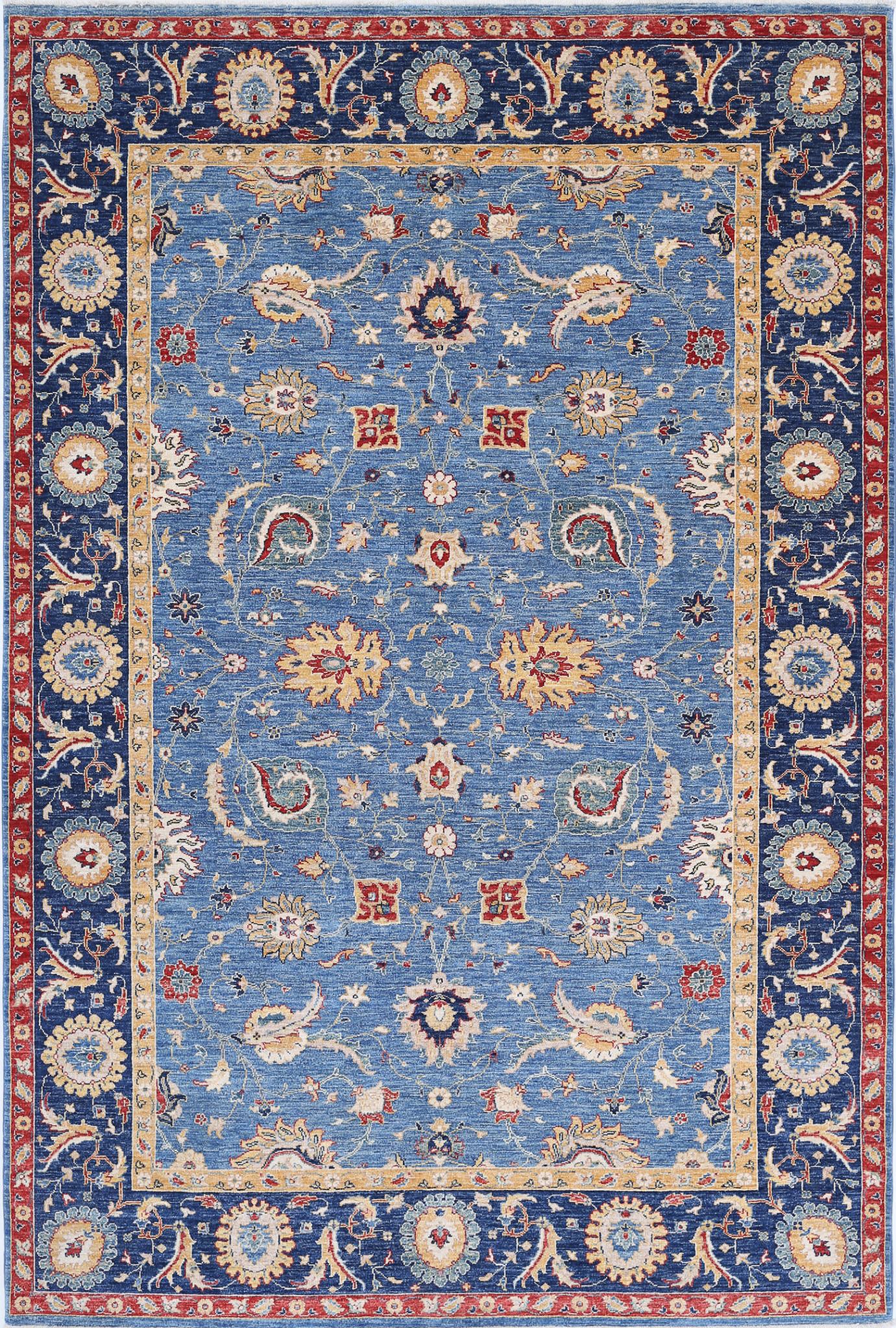 Hand Knotted Ziegler Farhan Wool Rug - 6'6'' x 9'8''