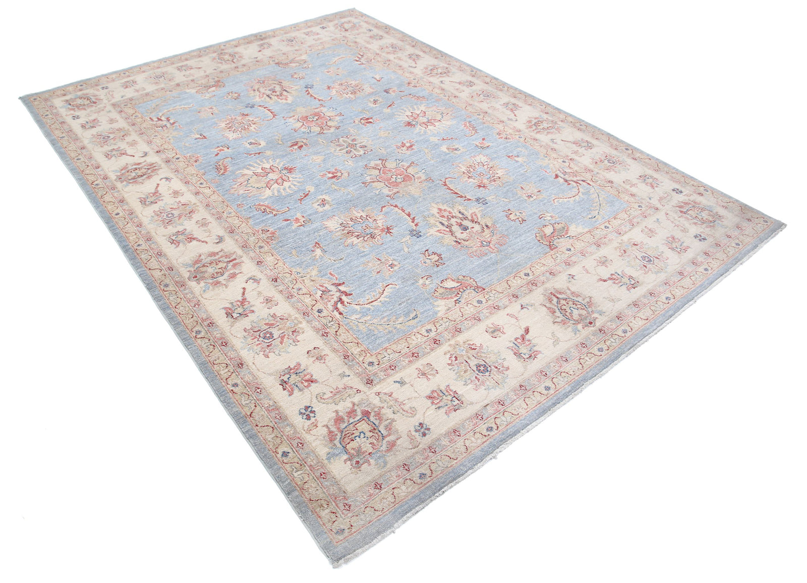 Hand Knotted Ziegler Farhan Wool Rug - 6'4'' x 8'5''