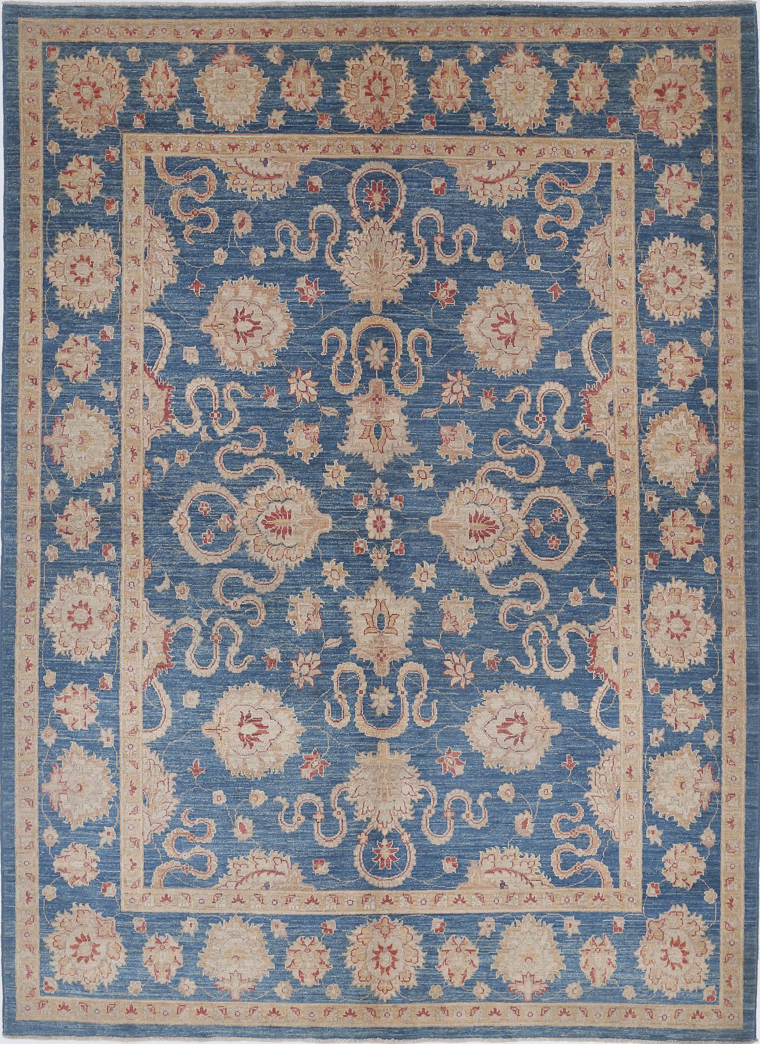 Hand Knotted Ziegler Farhan Wool Rug - 6'3'' x 8'4''