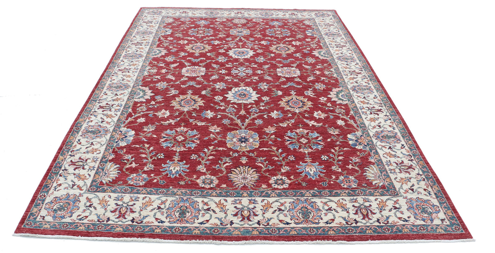 Hand Knotted Ziegler Farhan Wool Rug - 6'7'' x 9'8''