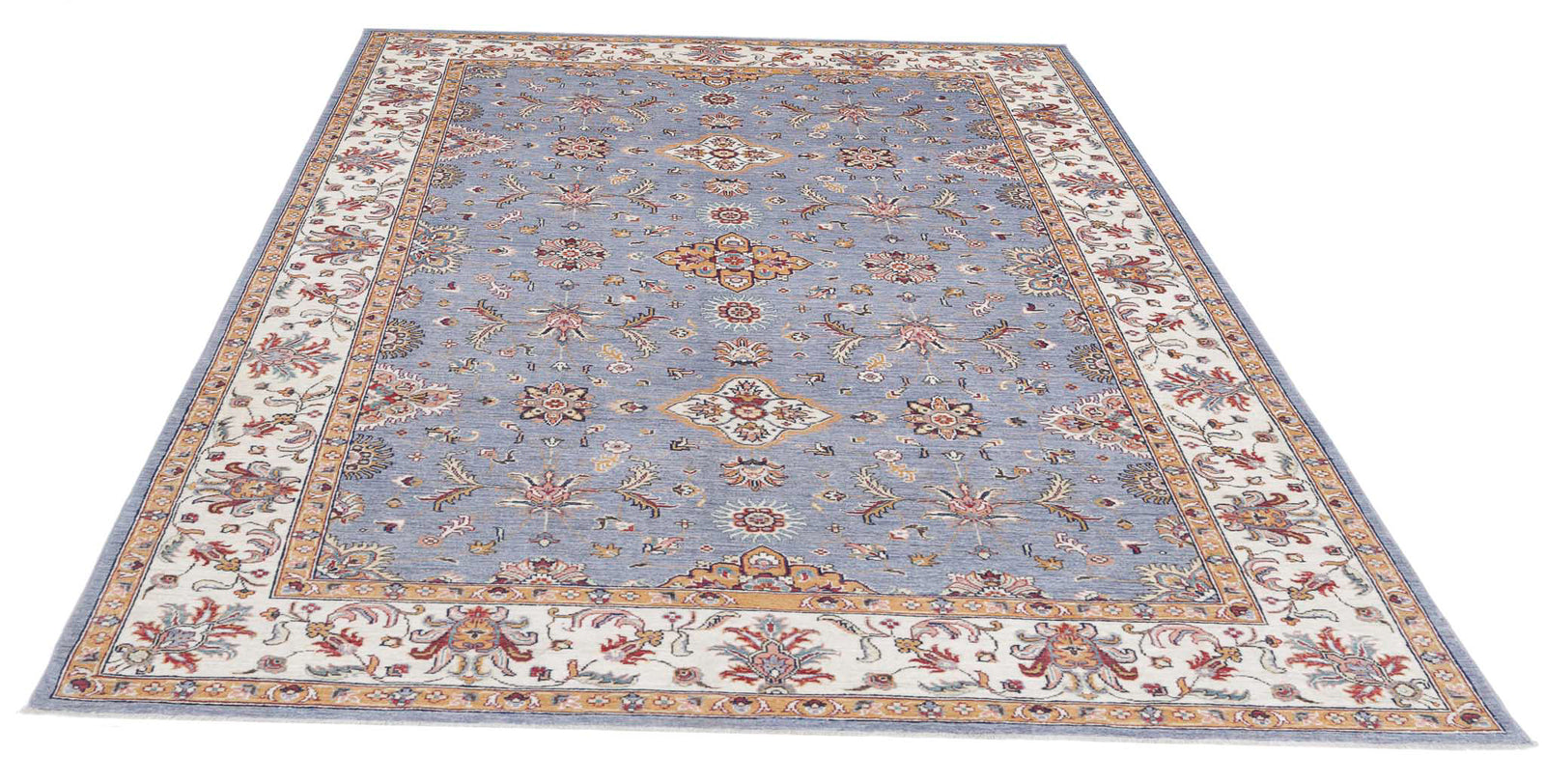 Hand Knotted Ziegler Farhan Wool Rug - 6'7'' x 9'8''