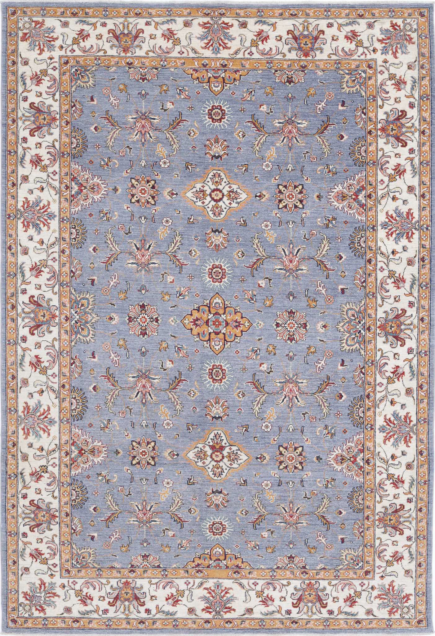 Hand Knotted Ziegler Farhan Wool Rug - 6'7'' x 9'8''
