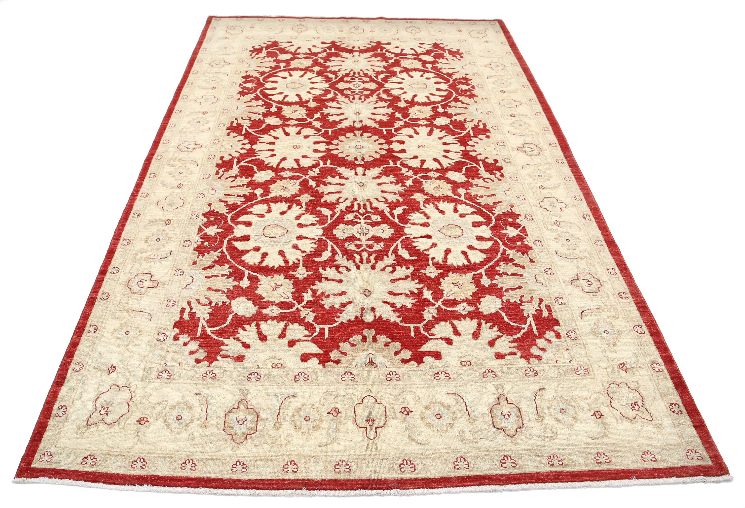 Alfombra de lana Ziegler Farhan anudada a mano - 5'5'' x 8'6''