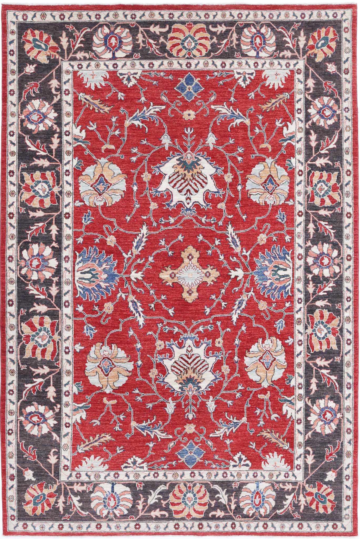 Hand Knotted Ziegler Farhan Wool Rug - 5'8'' x 8'6''