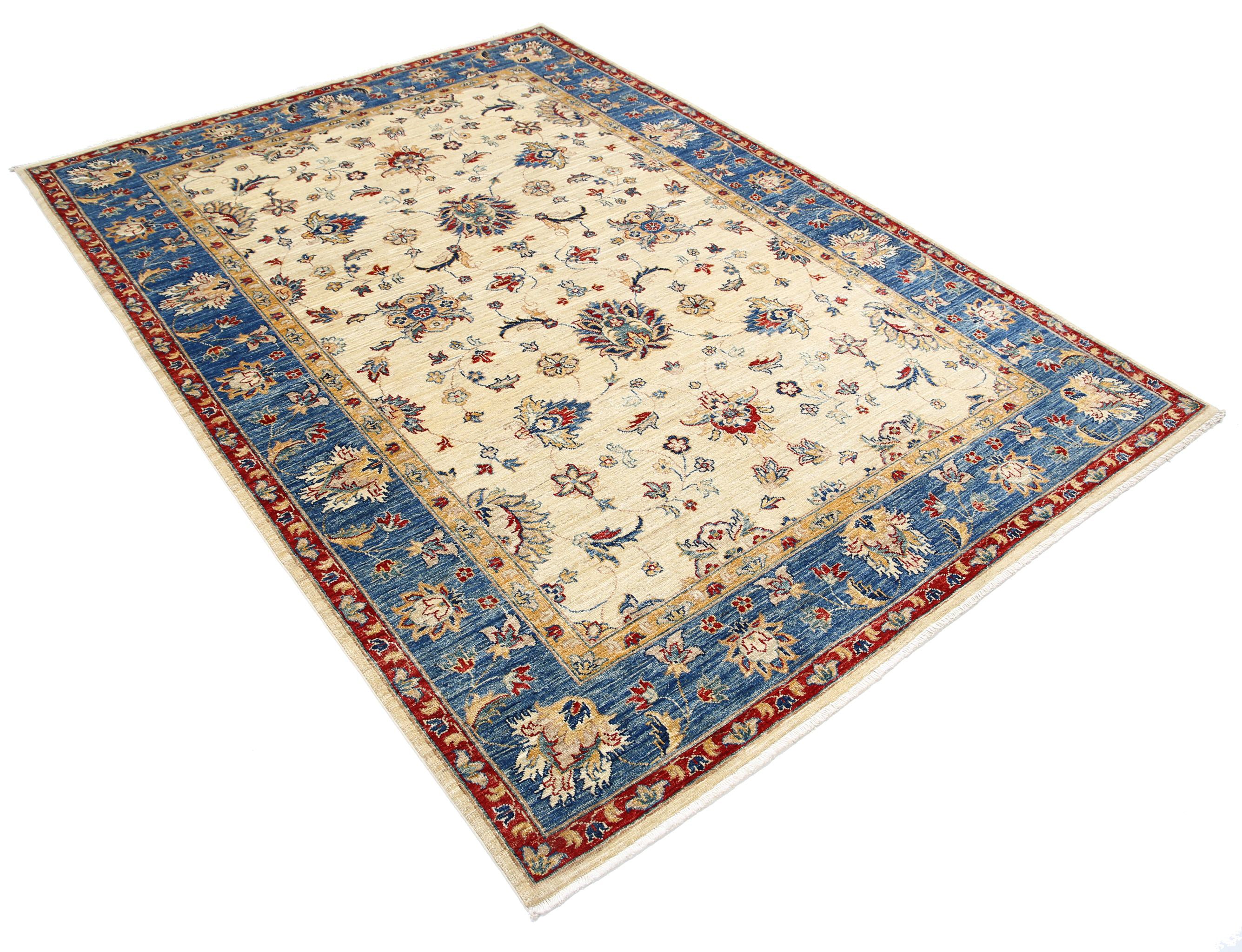 Hand Knotted Ziegler Farhan Wool Rug - 5'8'' x 7'8''