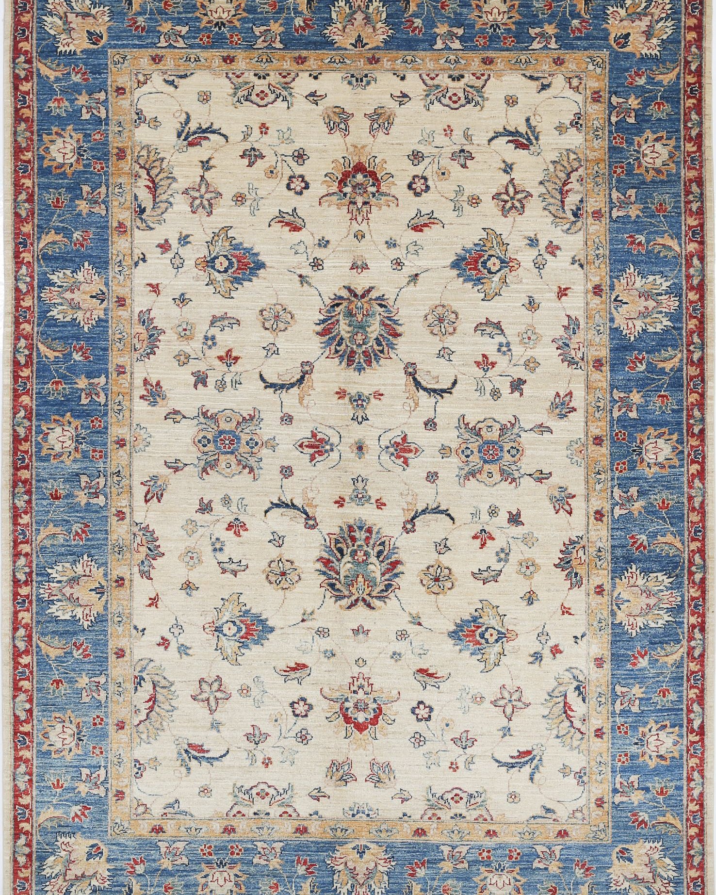 Hand Knotted Ziegler Farhan Wool Rug - 5'8'' x 7'8''