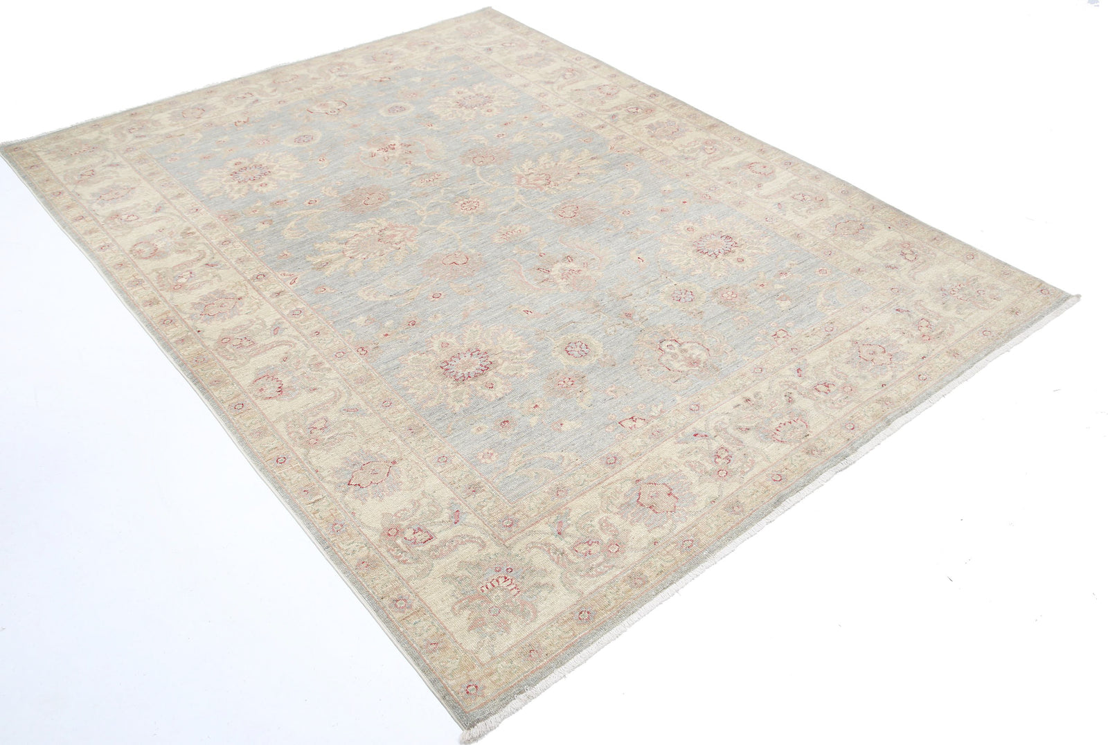 Hand Knotted Ziegler Farhan Wool Rug - 5'8'' x 7'4''