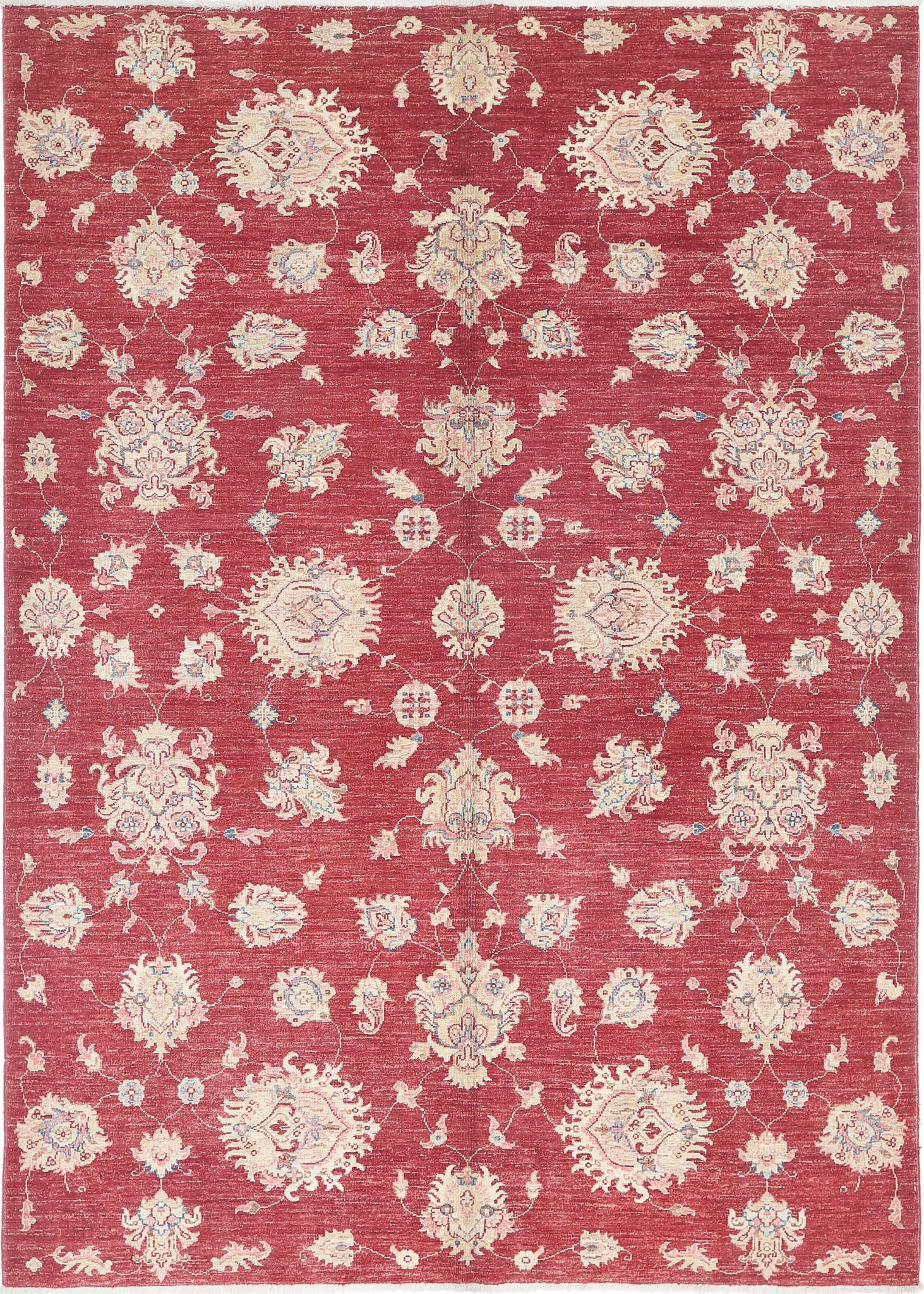 Hand Knotted Ziegler Farhan Wool Rug - 5'7'' x 7'9''