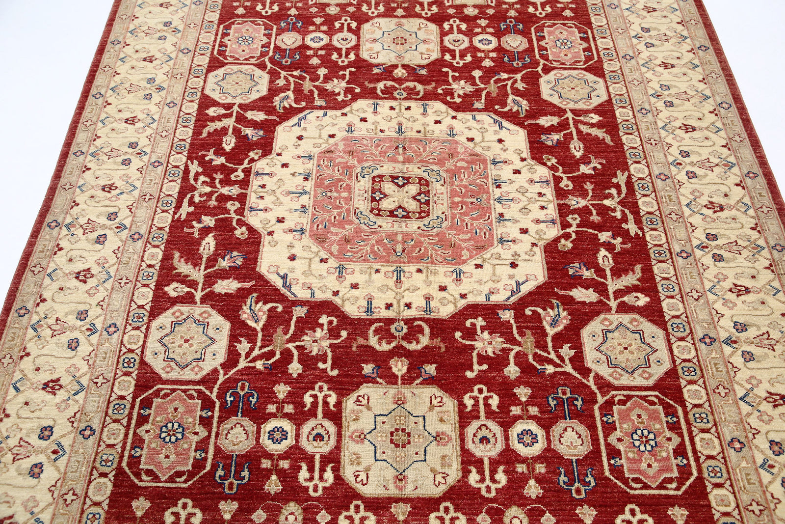 Hand Knotted Ziegler Farhan Wool Rug - 5'9'' x 7'5''