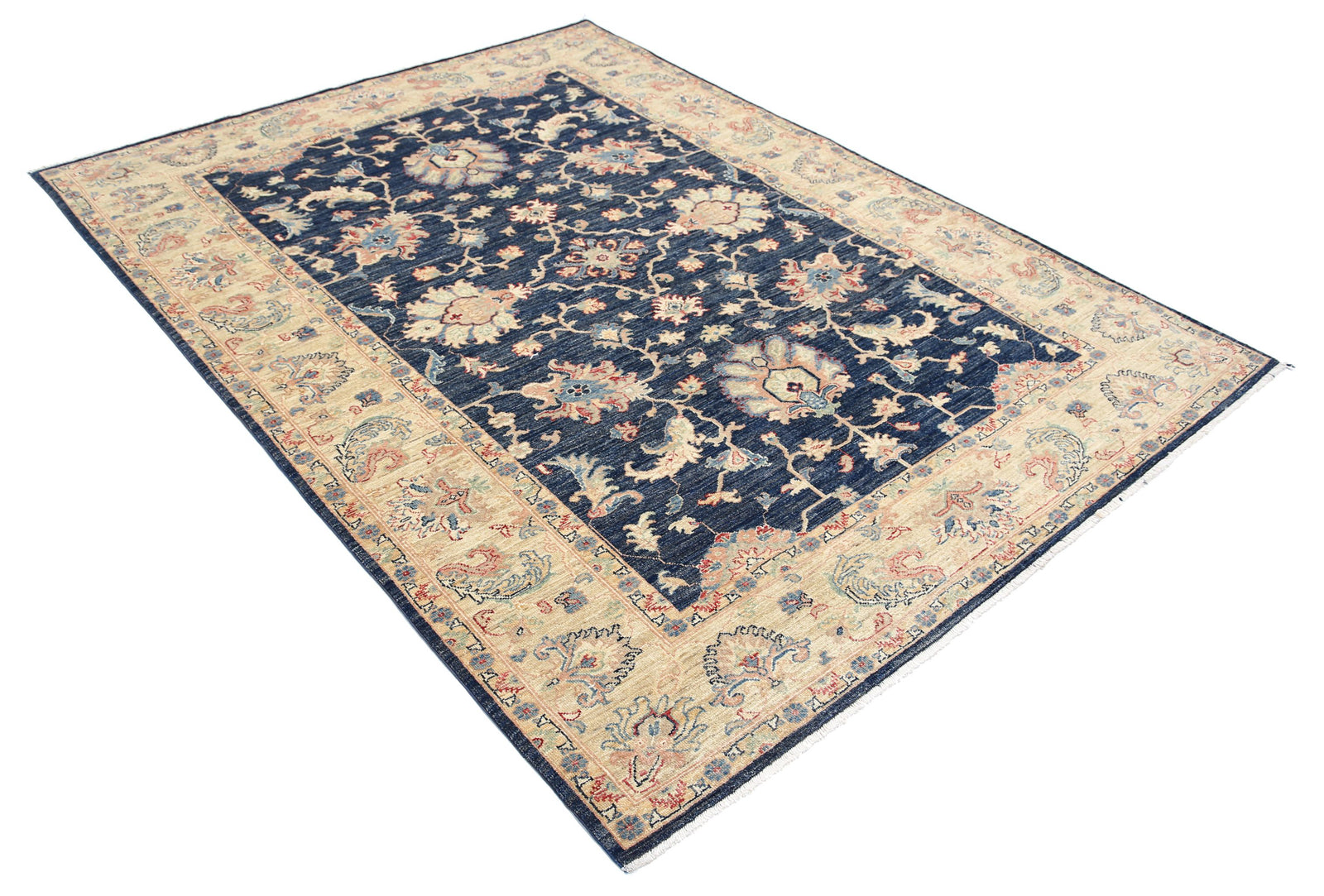 Hand Knotted Ziegler Farhan Wool Rug - 5'9'' x 7'6''