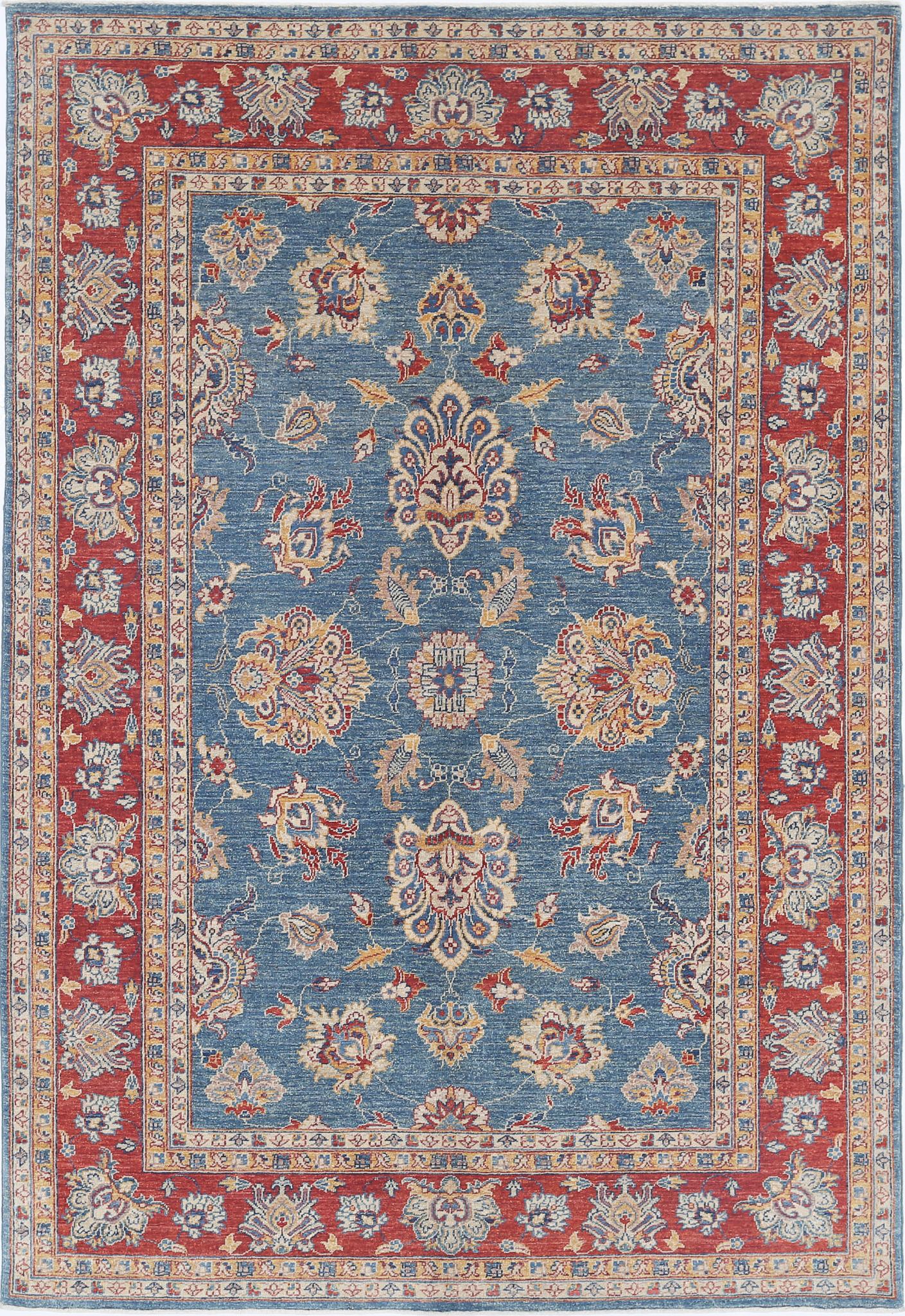 Hand Knotted Ziegler Farhan Wool Rug - 5'4'' x 7'9''