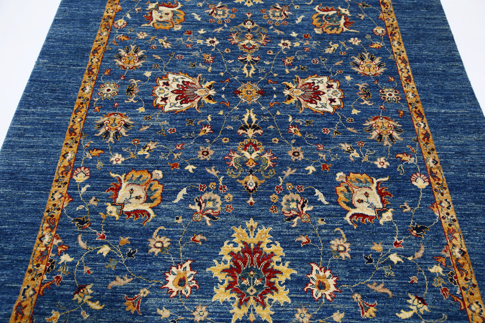 Hand Knotted Ziegler Farhan Wool Rug - 5'7'' x 8'2''