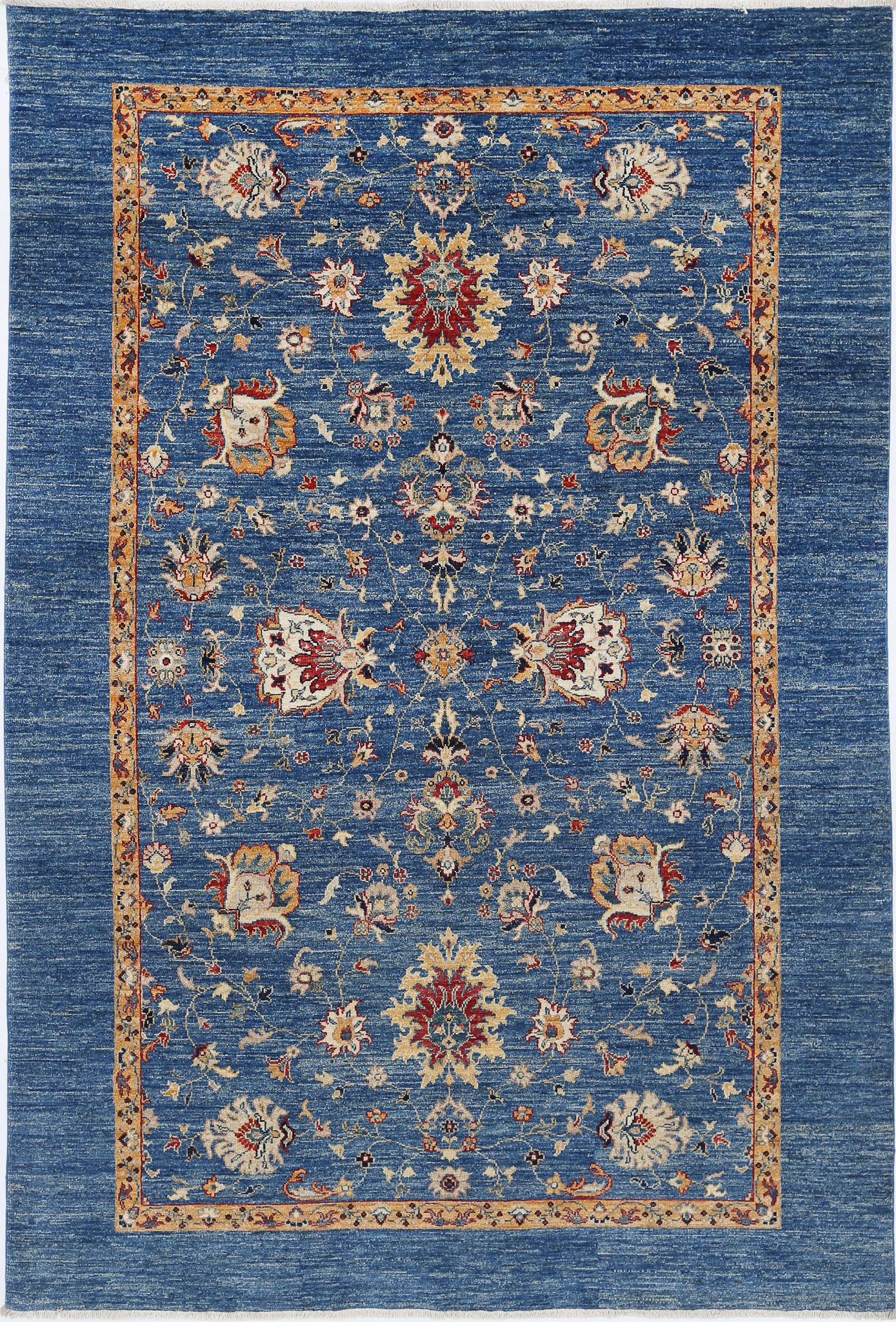 Hand Knotted Ziegler Farhan Wool Rug - 5'7'' x 8'2''