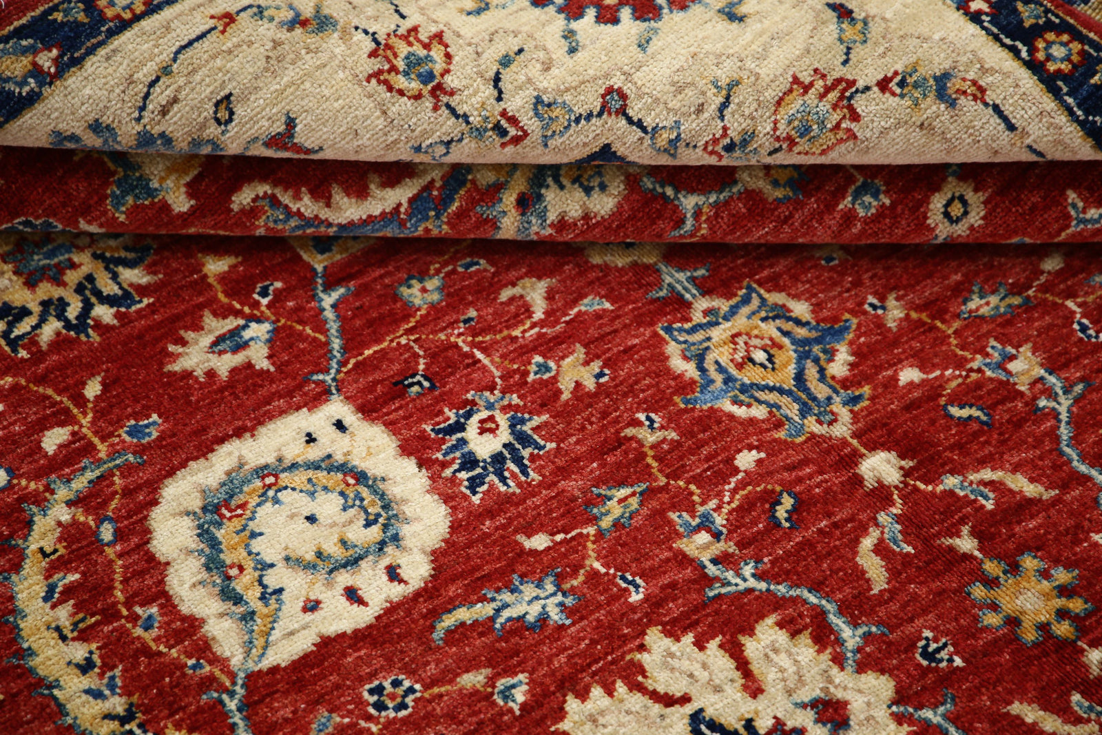 Hand Knotted Ziegler Farhan Wool Rug - 5'7'' x 8'6''