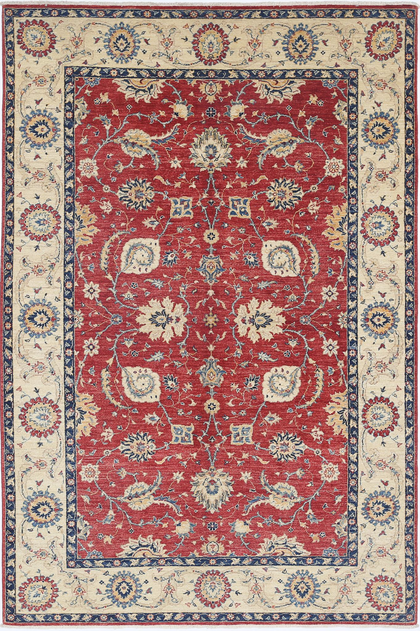 Hand Knotted Ziegler Farhan Wool Rug - 5'7'' x 8'6''