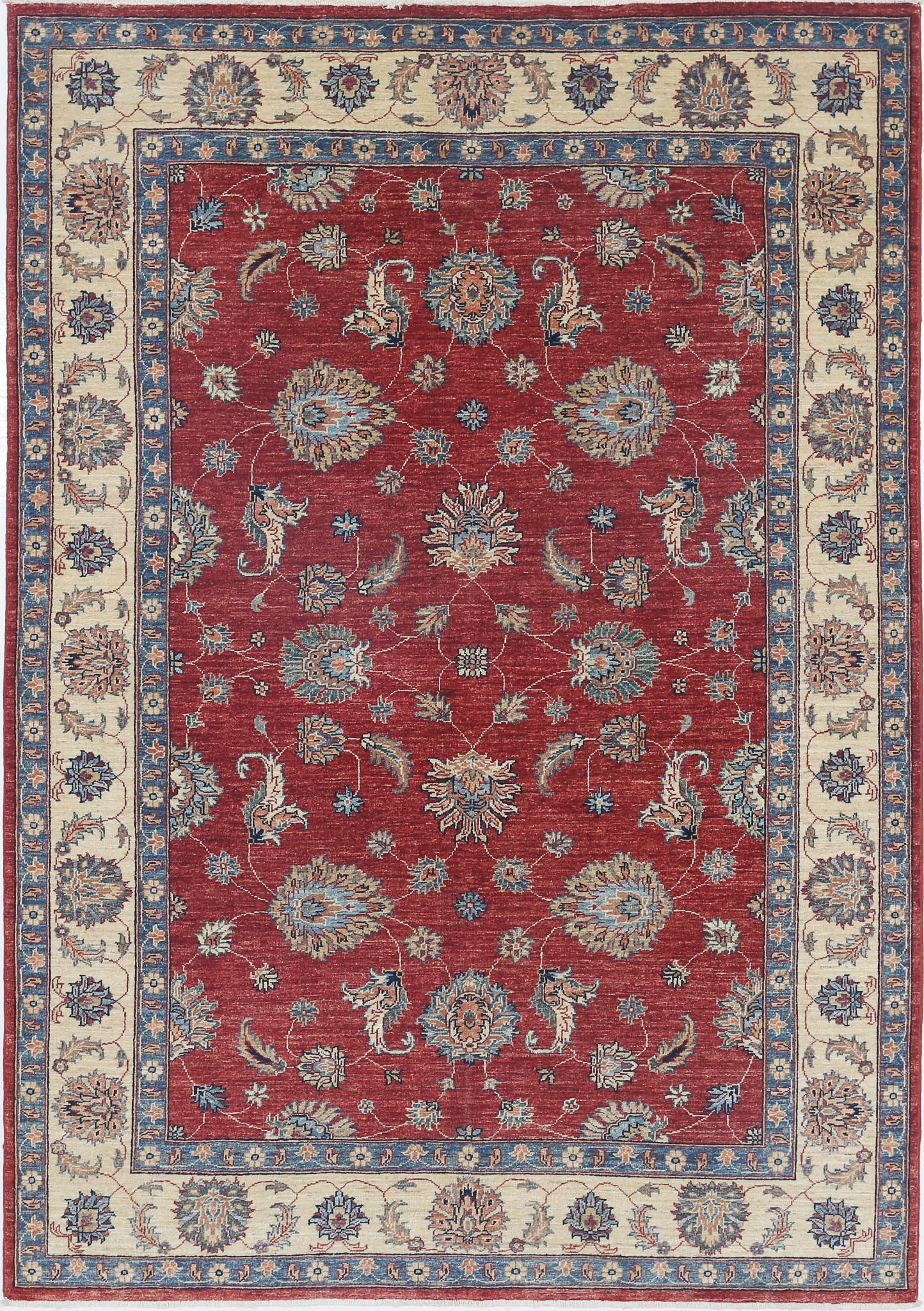 Hand Knotted Ziegler Farhan Wool Rug - 5'6'' x 7'8''