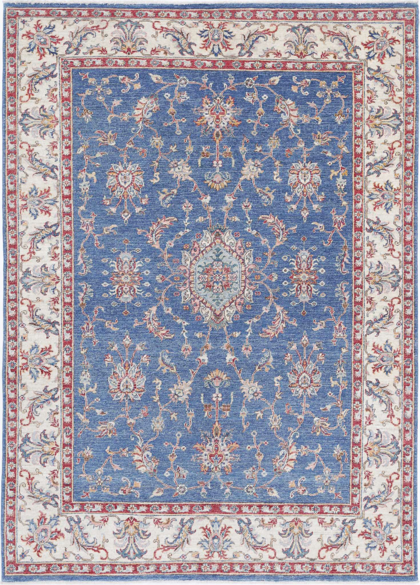 Hand Knotted Ziegler Farhan Wool Rug - 5'8'' x 7'11''