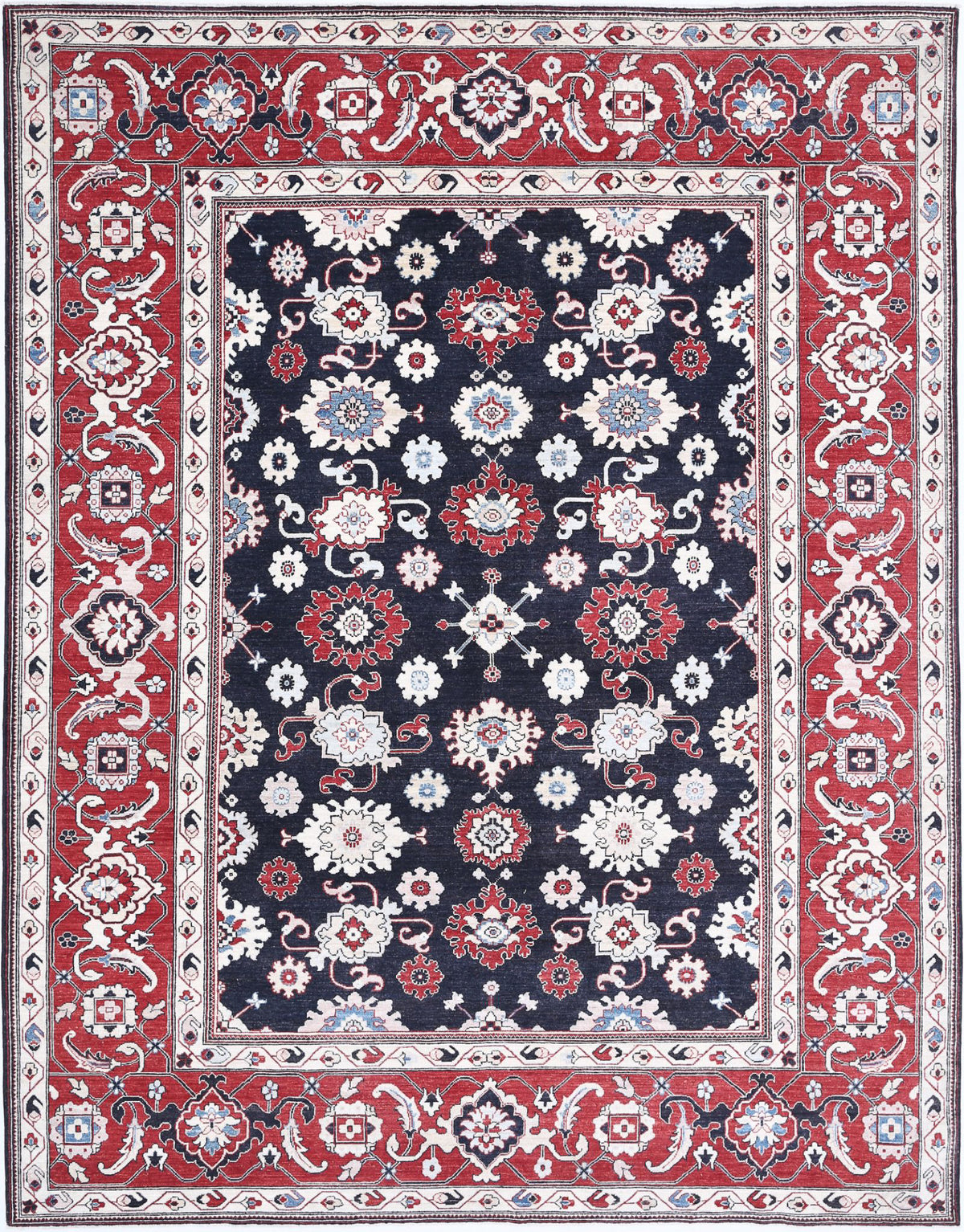 Hand Knotted Ziegler Farhan Wool Rug - 8&#39;10&#39;&#39; x 11&#39;4&#39;&#39;
